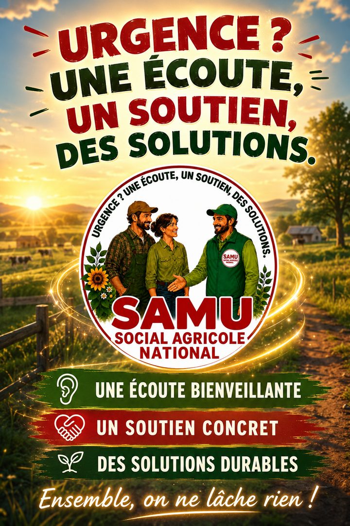 Une goutte d'eau, symbole du renouveau du SAMU Social Agricole National