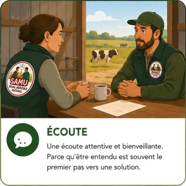 Écoute : une écoute attentive et bienveillante